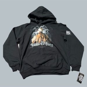 Santa Fe Black Hoodie new with tags graphic design merch band music 100% cotton